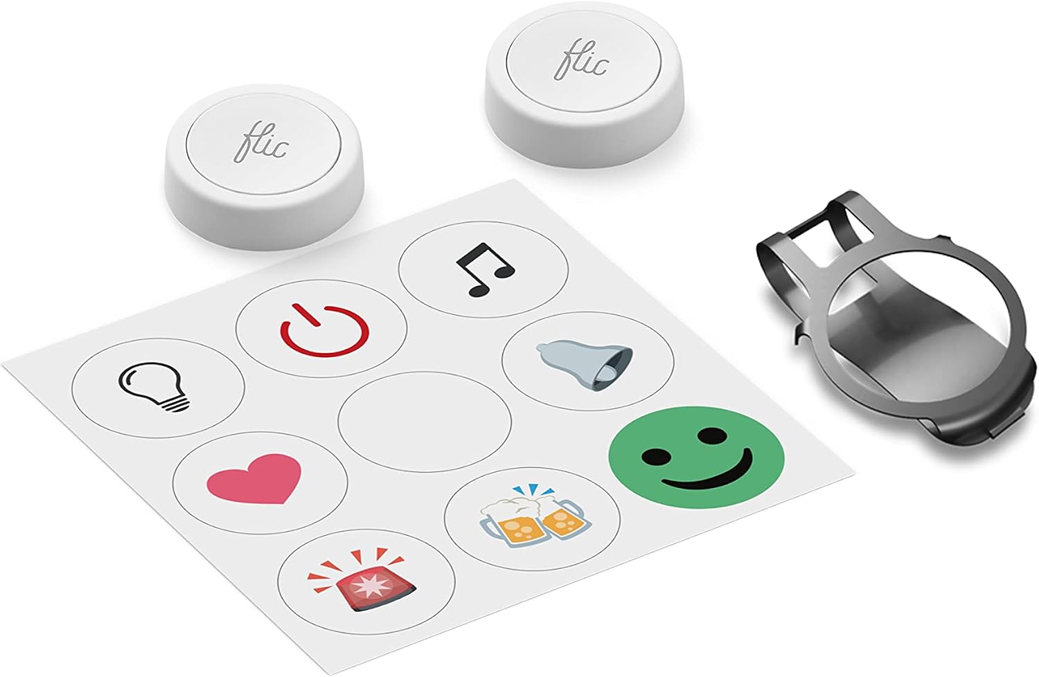 Flic 2 FW0021S Programmable Smart Home Button Double Pack