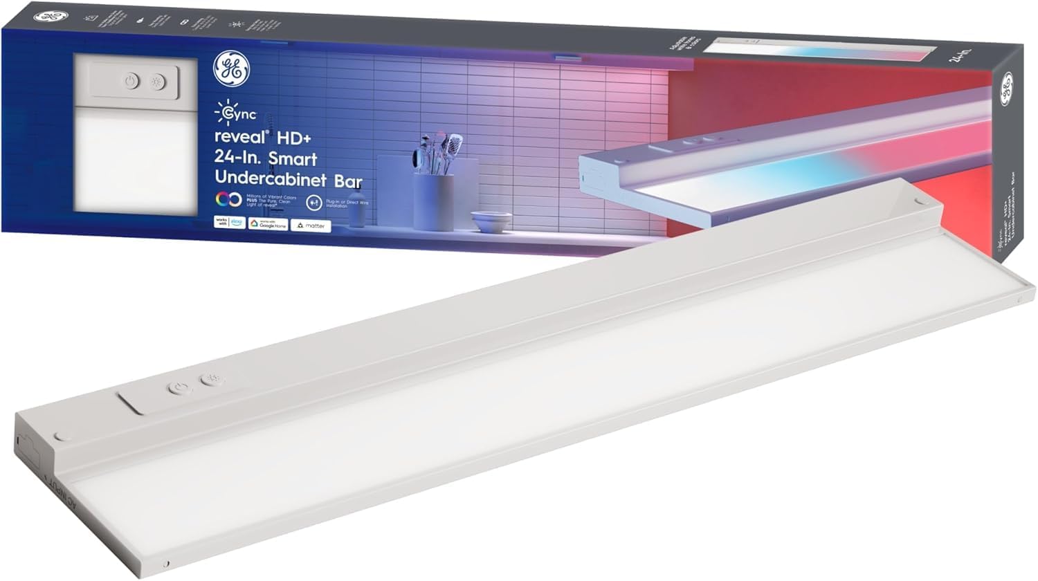 GE CYNC Reveal HD+ Smart LED Undercabinet Bar Light