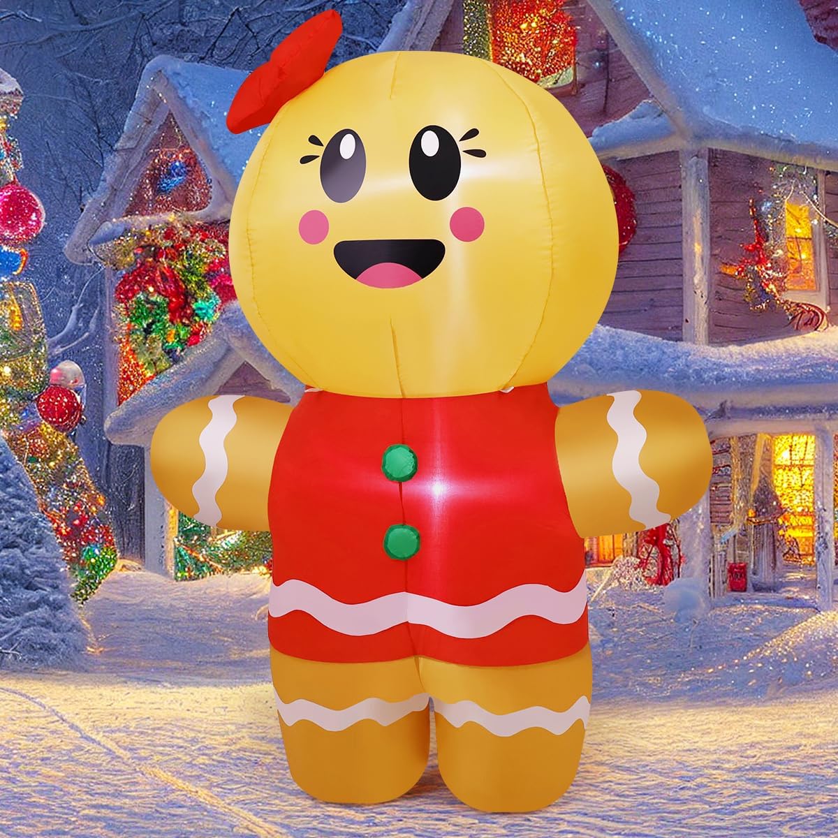 Inflatables Gingerbread Outdoor Decorations