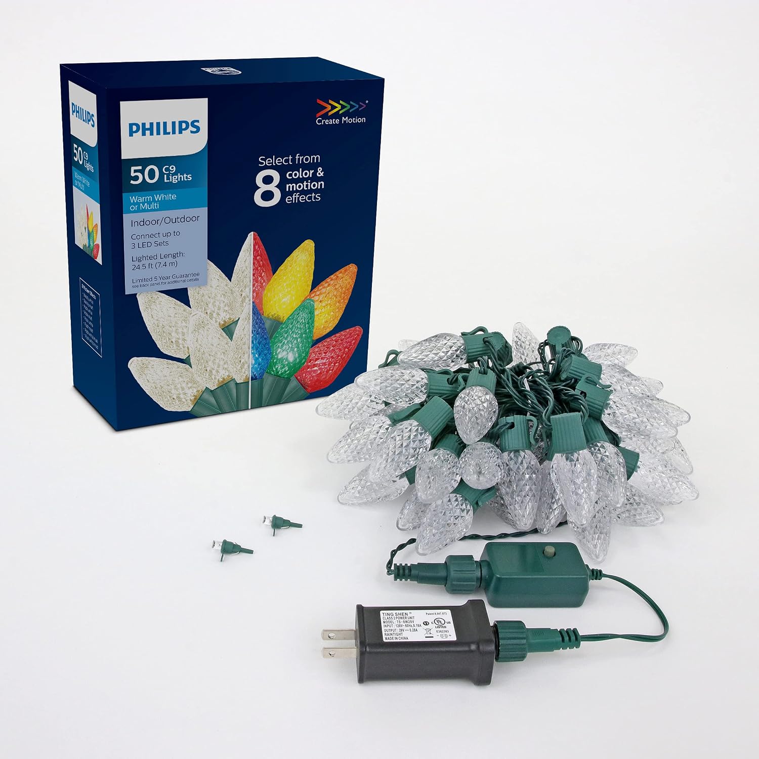 Philips 50LT LED Bicolor Faceted C9 Lights