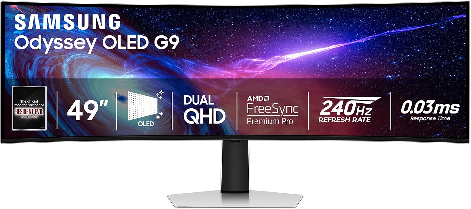 Samsung 49" Odyssey G93SC Series Curved Gaming Monitor