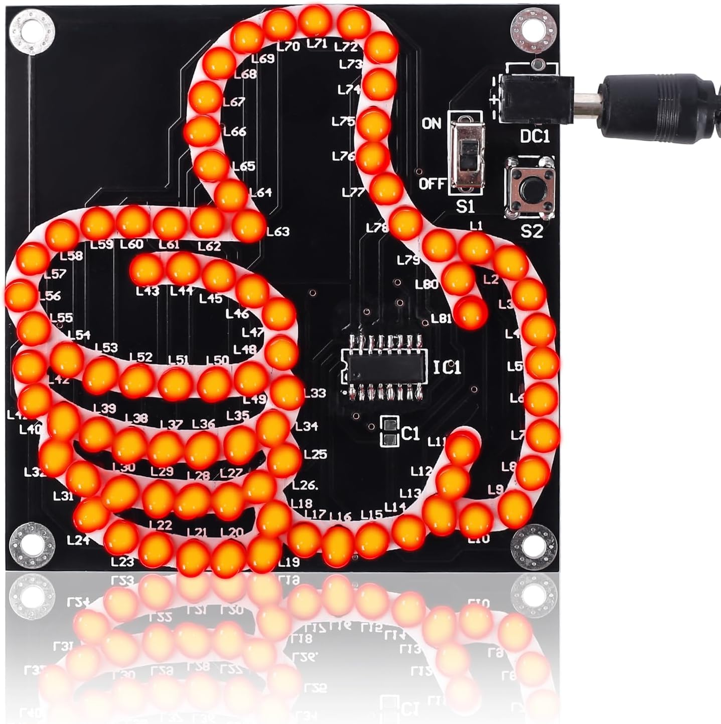 Soldering Project, Icstation LED Light Soldering Practice Kit DIY Thumbs-Up Electronic Kits
